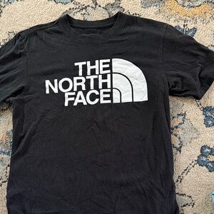 The North Face Men's Black and White Logo Tee